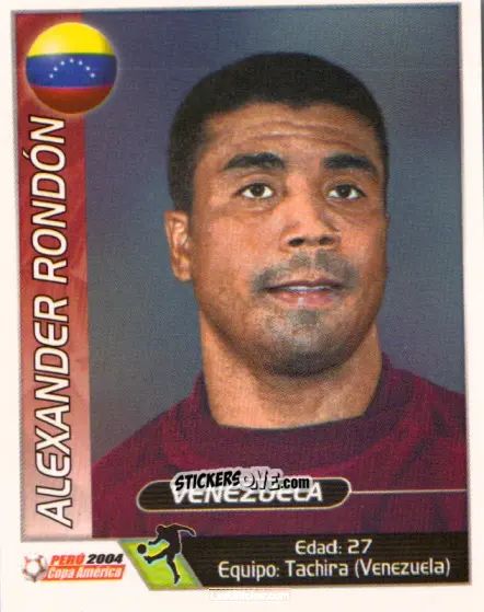 Sticker Alexander Rondon - Copa América. Perù 2004 n. 76 - Navarrete
