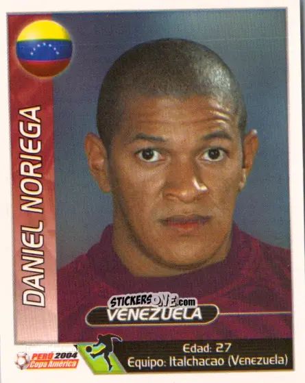 Sticker Daniel Noriega - Copa América. Perù 2004 n. 77 - Navarrete