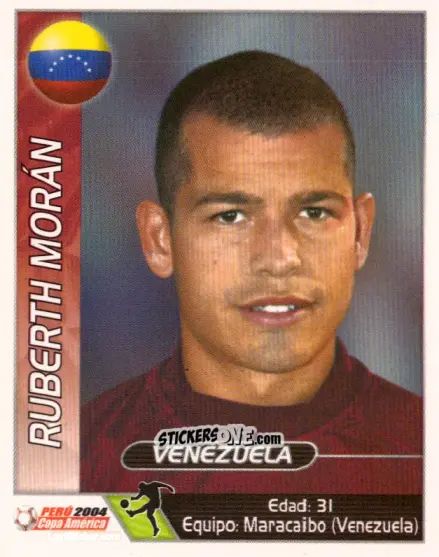 Sticker Ruberth Moran - Copa América. Perù 2004 n. 78 - Navarrete