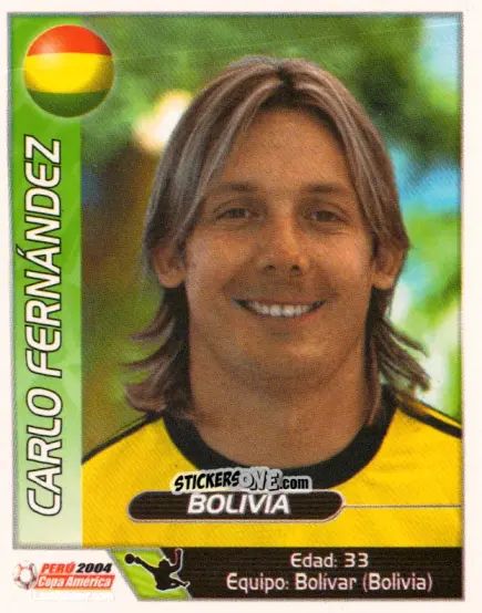 Sticker Carlo Fernandez - Copa América. Perù 2004 n. 82 - Navarrete