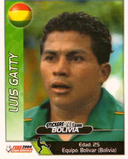 Sticker Luis Gatty - Copa América. Perù 2004 n. 84 - Navarrete