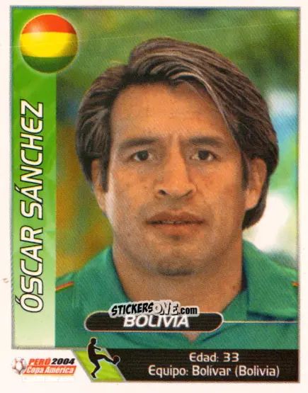 Sticker Oscar Sanchez - Copa América. Perù 2004 n. 86 - Navarrete