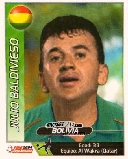 Sticker Julio Baldivieso - Copa América. Perù 2004 n. 88 - Navarrete