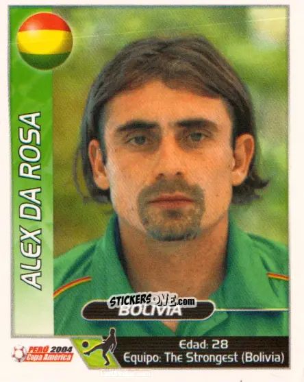 Sticker Alex Da Rosa - Copa América. Perù 2004 n. 92 - Navarrete