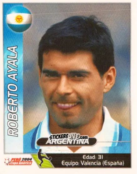 Sticker Roberto Ayala - Copa América. Perù 2004 n. 112 - Navarrete