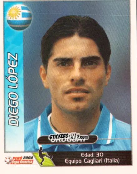 Sticker Diego Lopez - Copa América. Perù 2004 n. 125 - Navarrete