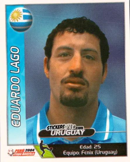 Cromo Eduardo Lago - Copa América. Perù 2004 n. 127 - Navarrete
