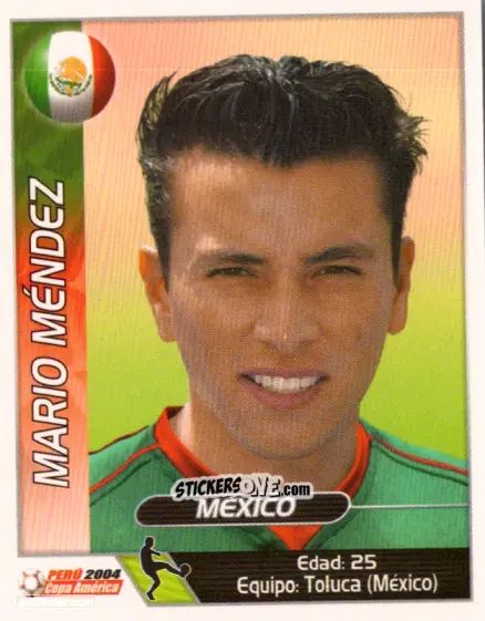 Sticker Mario Mendez - Copa América. Perù 2004 n. 142 - Navarrete