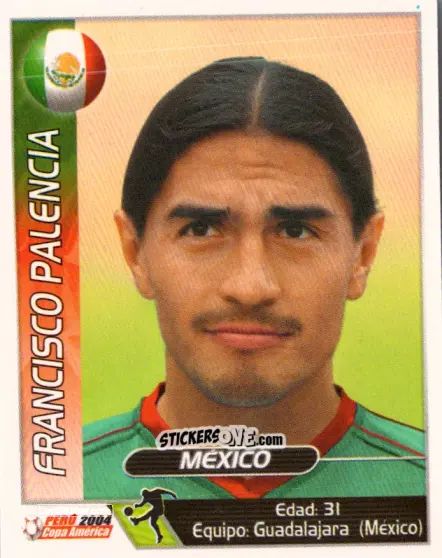 Sticker Francisco Palencia - Copa América. Perù 2004 n. 154 - Navarrete