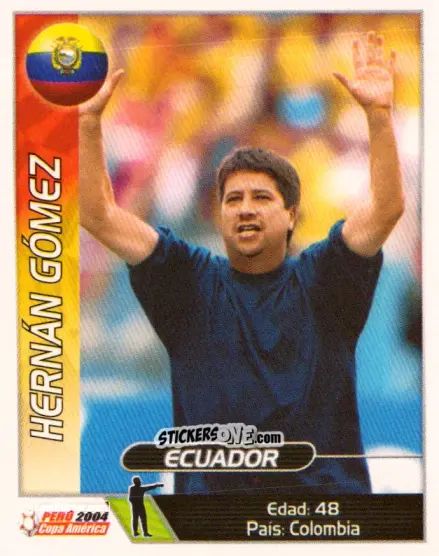 Sticker Hernan Gomez - Copa América. Perù 2004 n. 156 - Navarrete