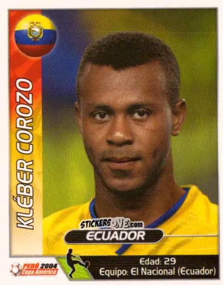 Sticker Kleber Corozo - Copa América. Perù 2004 n. 163 - Navarrete