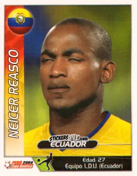 Sticker Neicer Reasco - Copa América. Perù 2004 n. 167 - Navarrete