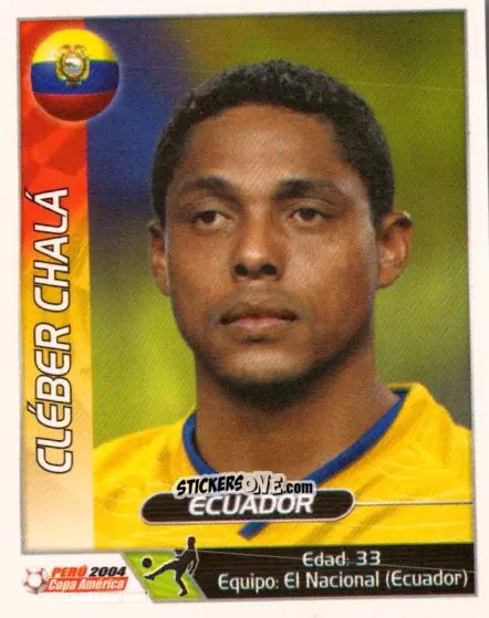 Sticker Cleber Chala - Copa América. Perù 2004 n. 168 - Navarrete