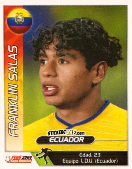 Sticker Franklin Salas - Copa América. Perù 2004 n. 172 - Navarrete