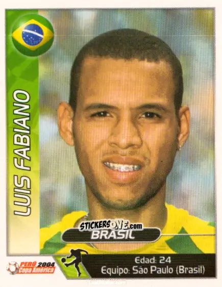 Sticker Luis Fabiano - Copa América. Perù 2004 n. 195 - Navarrete