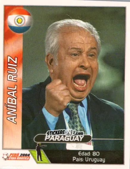 Sticker Anibal Ruiz - Copa América. Perù 2004 n. 198 - Navarrete
