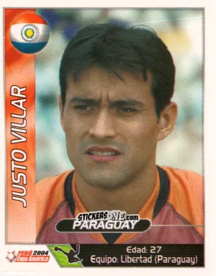 Sticker Justo Villar - Copa América. Perù 2004 n. 199 - Navarrete