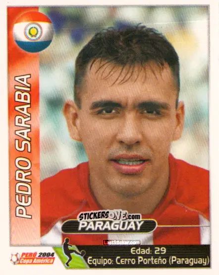 Sticker Pedro Sarabia - Copa América. Perù 2004 n. 204 - Navarrete