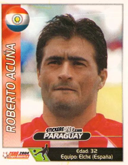 Sticker Roberto Acuna - Copa América. Perù 2004 n. 207 - Navarrete