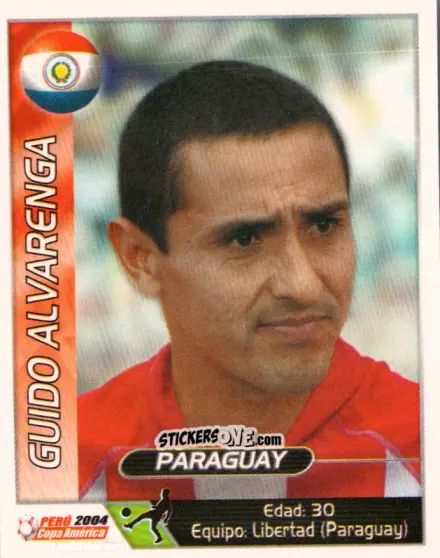 Figurina Guido Alvarenga - Copa América. Perù 2004 n. 210 - Navarrete