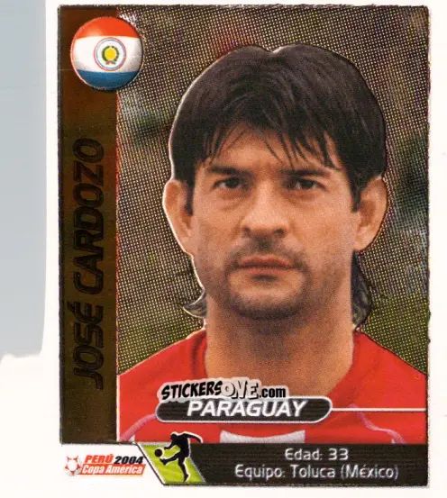 Sticker Jose Cardozo - Copa América. Perù 2004 n. 214 - Navarrete