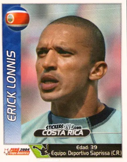 Sticker Erick Lonnis - Copa América. Perù 2004 n. 216 - Navarrete