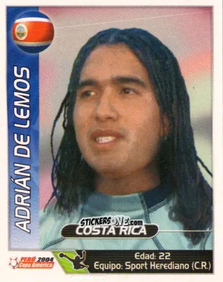 Sticker Adrian De Lemos - Copa América. Perù 2004 n. 217 - Navarrete