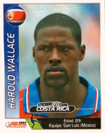 Sticker Harold Wallace - Copa América. Perù 2004 n. 218 - Navarrete
