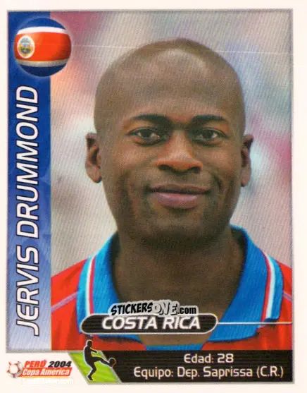 Sticker Jervis Drummond - Copa América. Perù 2004 n. 222 - Navarrete