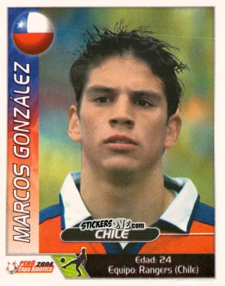 Sticker Marcos Gonzalez - Copa América. Perù 2004 n. 244 - Navarrete