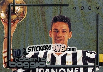Sticker Roberto Baggio - Fifa World Player 1993 - Roberto Baggio Cards 1999 n. 7 - Panini