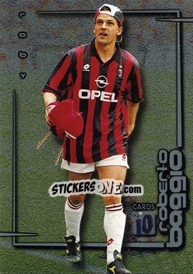 Sticker Scudetto 1995-96 - Milan - Roberto Baggio Cards 1999 n. 10 - Panini