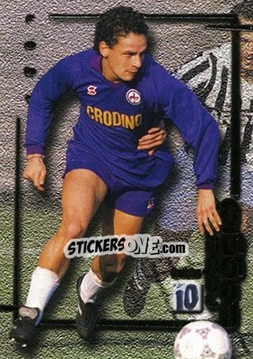 Sticker Fiorentina - Roberto Baggio Cards 1999 n. 18 - Panini
