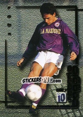 Sticker Fiorentina - Roberto Baggio Cards 1999 n. 21 - Panini