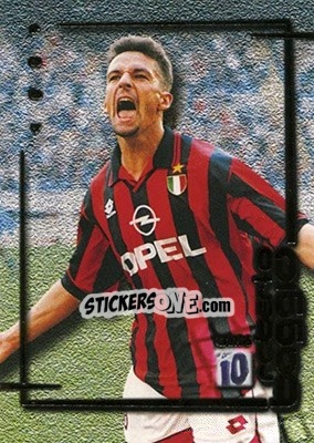 Sticker Milan - Roberto Baggio Cards 1999 n. 33 - Panini
