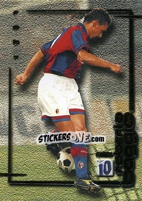 Sticker Bologna - Roberto Baggio Cards 1999 n. 34 - Panini