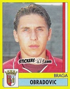 Sticker Obradovic - Futebol 1995-1996 - Panini