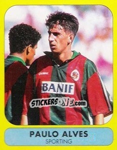 Cromo Paulo Alves (Sporting Clube de Portugal) - Futebol 1995-1996 - Panini