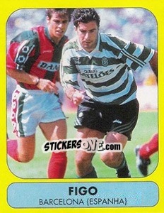 Sticker Luis Figo (Barcelona) - Futebol 1995-1996 n. 180 - Panini