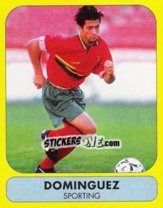 Sticker Dominguez (Sporting Clube de Portugal) - Futebol 1995-1996 n. 186 - Panini