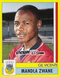 Sticker Mandla Zwane - Futebol 1995-1996 - Panini