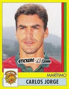 Cromo Carlos Jorge - Futebol 1995-1996 - Panini