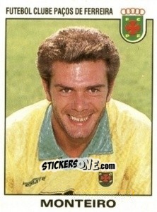 Sticker Monteiro - Futebol 1993-1994 n. 178 - Panini