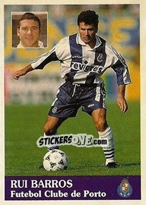 Figurina Rui Barros - Futebol 1996-1997 - Panini