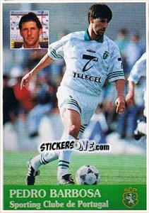 Cromo Pedro Barbosa - Futebol 1996-1997 - Panini