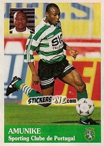 Cromo Amunike - Futebol 1996-1997 - Panini