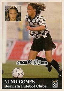 Cromo Nuno Gomes - Futebol 1996-1997 - Panini