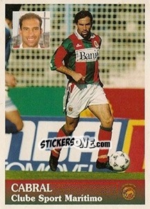 Figurina Cabral - Futebol 1996-1997 - Panini