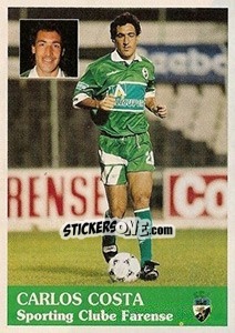 Cromo Carlos Costa - Futebol 1996-1997 - Panini