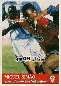 Cromo Miguel Simão - Futebol 1996-1997 - Panini